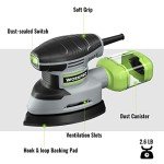 WORKPRO Compact Electric Detail Sander with Dust Collector