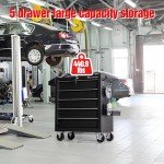 TANKSTORM Heavy Duty Rolling Tool Chest with Drawers