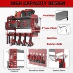 Power Tool Organizer with Pegboards and Hooks