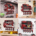 Power Tool Organizer with Pegboards and Hooks