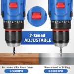 Vniissok 18V Cordless Drill Set with Accessories