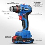Vniissok 18V Cordless Drill Set with Accessories