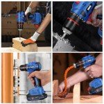 Vniissok 18V Cordless Drill Set with Accessories