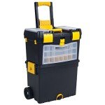 Stackable Rolling Toolbox with Drawers - Black