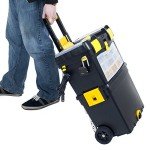 Stackable Rolling Toolbox with Drawers - Black