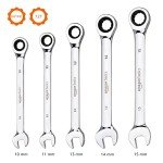 5-Piece Metric Ratcheting Wrench Set