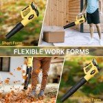 LEAPUL Cordless Leaf Blower with Batteries and Charger
