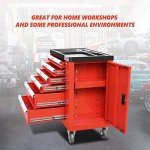 Heavy Duty 6-Drawer Rolling Tool Cart Cabinet