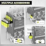 Power Tool Organizer with Charging Station & Drill Holder