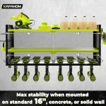 Power Tool Organizer with Charging Station & Drill Holder