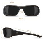 EDGE Brazeau Polarized Safety Glasses - Black Frame