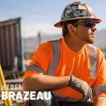EDGE Brazeau Polarized Safety Glasses - Black Frame