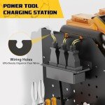 Xankzi Wall-Mounted Power Tool Organizer with Charger