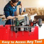 Power Tool Organizer with Magnetic Mount & Drill Holders