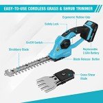 DURATECH 20V Cordless Grass & Hedge Trimmer