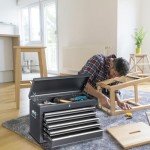 Winado 24" Portable Tool Box with 5 Drawers