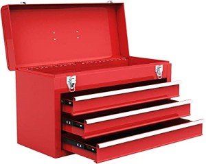 Giantex 20.5'' Portable Steel Tool Box with Drawers