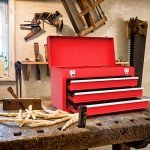 Giantex 20.5'' Portable Steel Tool Box with Drawers