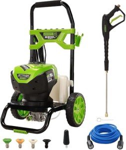 Greenworks 2300 PSI Electric Pressure Washer with Accessories