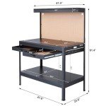 Olympia Tools Black Multipurpose Workbench with Outlets