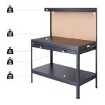 Olympia Tools Black Multipurpose Workbench with Outlets