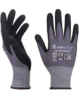 Nitrile Coated Work Gloves - 12 Pairs (Large)