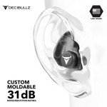 Decibullz Moldable Earplugs | 31 NRR Protection