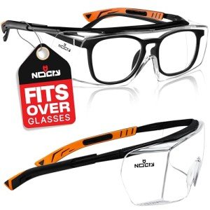 NoCry Over-Spec Safety Glasses with Anti-Scratch Lenses