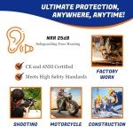 100 Pairs of Corded Silicone Earplugs for Noise Reduction