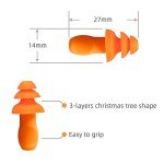 100 Pairs of Corded Silicone Earplugs for Noise Reduction