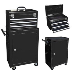 TCE 3-Drawer Black Tool Storage Unit