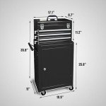 TCE 3-Drawer Black Tool Storage Unit