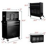 8-Drawer Rolling Tool Chest with Organizer & Lockable Drawers