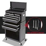 8-Drawer Rolling Tool Chest with Organizer & Lockable Drawers