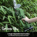 LURSKY 21V Cordless Hedge Trimmer & Grass Shears