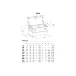 Greenlee 2448 Heavy-Duty Storage Chest, 48"x25"x24