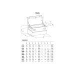 Greenlee 2448 Heavy-Duty Storage Chest, 48"x25"x24