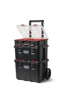 Keter Stack-n-Roll Tool Organizer System, 3 Pieces