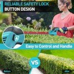 Sinbyuer 2-in-1 Cordless Hedge Trimmer & Grass Shear
