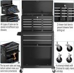 8-Drawer Rolling Tool Box with Wheels