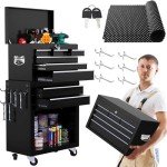 Clickoods 8-Drawer Rolling Tool Chest and Organizer