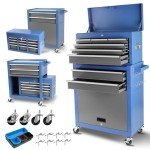 8-Drawer Mobile Steel Tool Chest with Lock