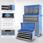 8-Drawer Mobile Steel Tool Chest with Lock