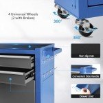 8-Drawer Mobile Steel Tool Chest with Lock