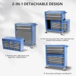 8-Drawer Mobile Steel Tool Chest with Lock