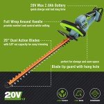 WORKPRO 20V Cordless Hedge Trimmer with Quick Charger