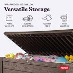 Keter 150 Gallon Resin Outdoor Storage Bench