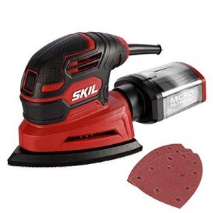 SKIL Corded Detail Sander with Sanding Paper & Dust Box