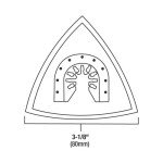 Genesis 3 1/8" Quick-Fit Hook-and-Loop Sanding Pad
