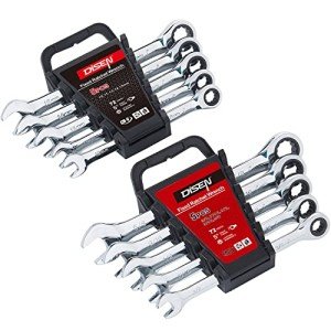 10-Piece Ratcheting Wrench Set with Organizer